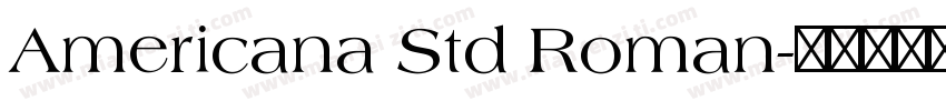 Americana Std Roman字体转换